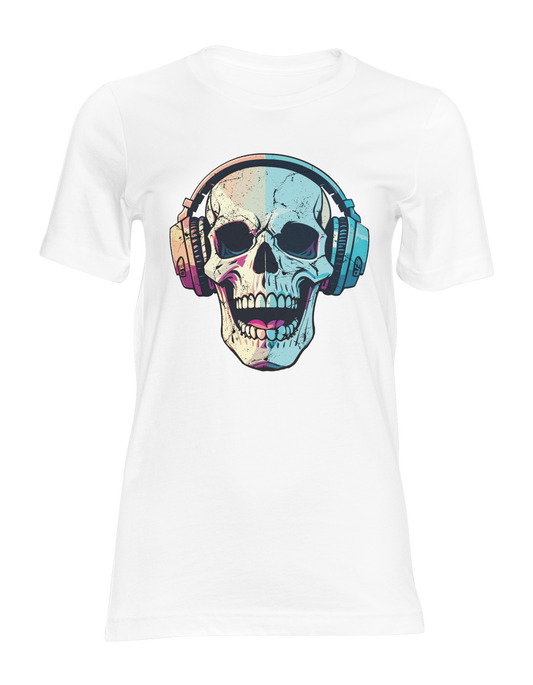 Colour Skull and Headphones T-Shirt