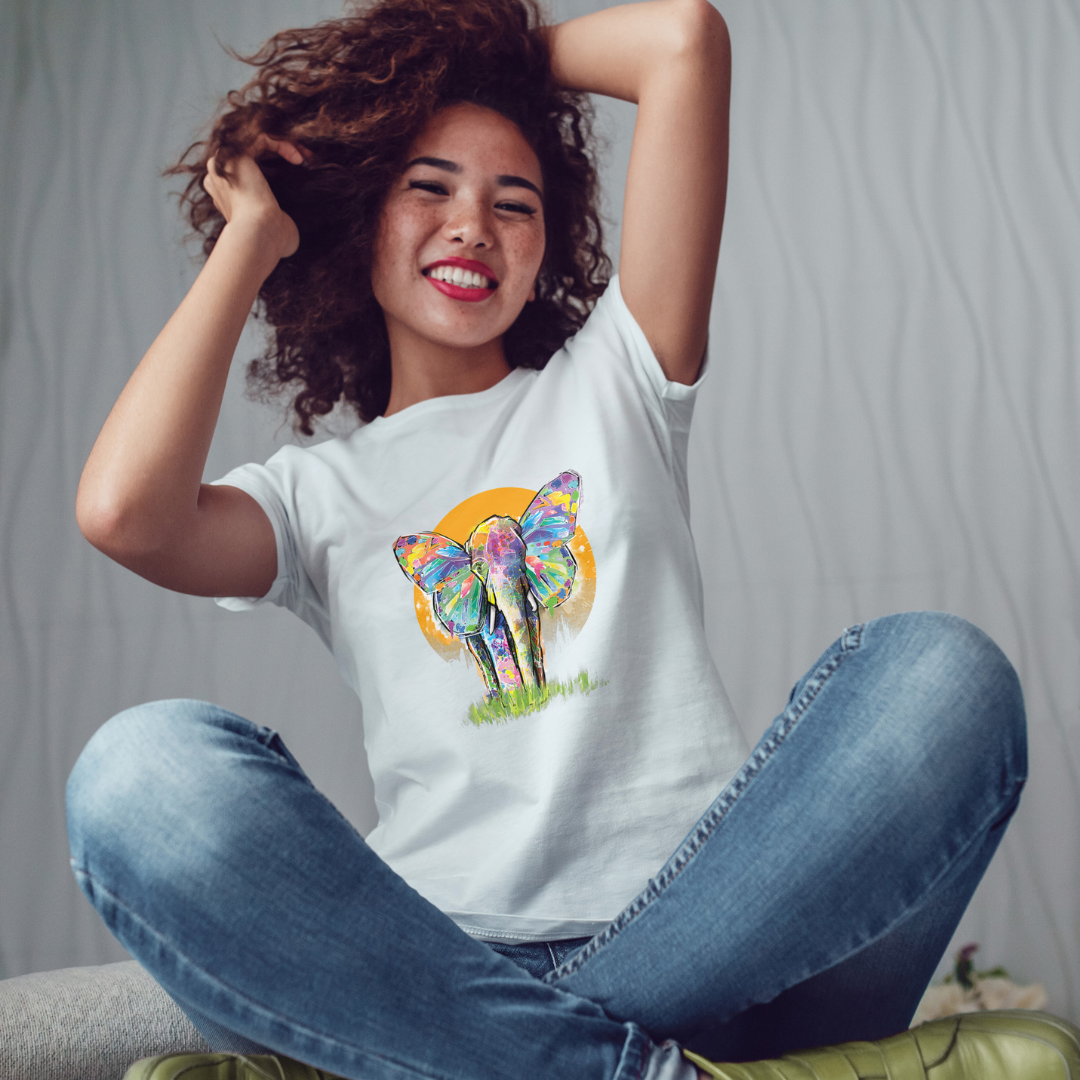 Water Colour Elephant T-Shirt