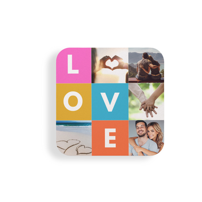 Love Pics in Frame Coaster