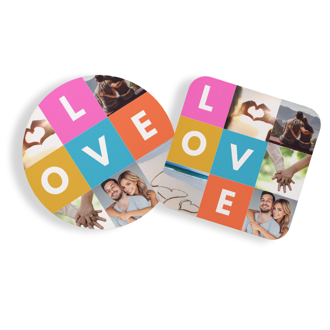 Love Pics in Frame Coaster