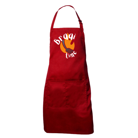 Apron: Braai Time with Flame Red