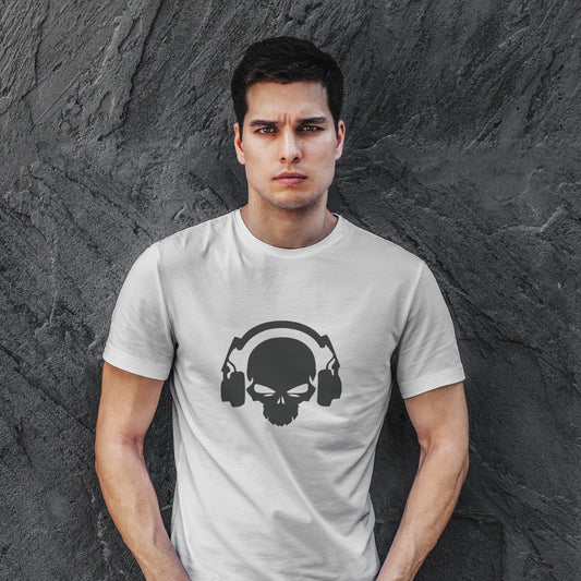 Skull With Headphones T-Shirt