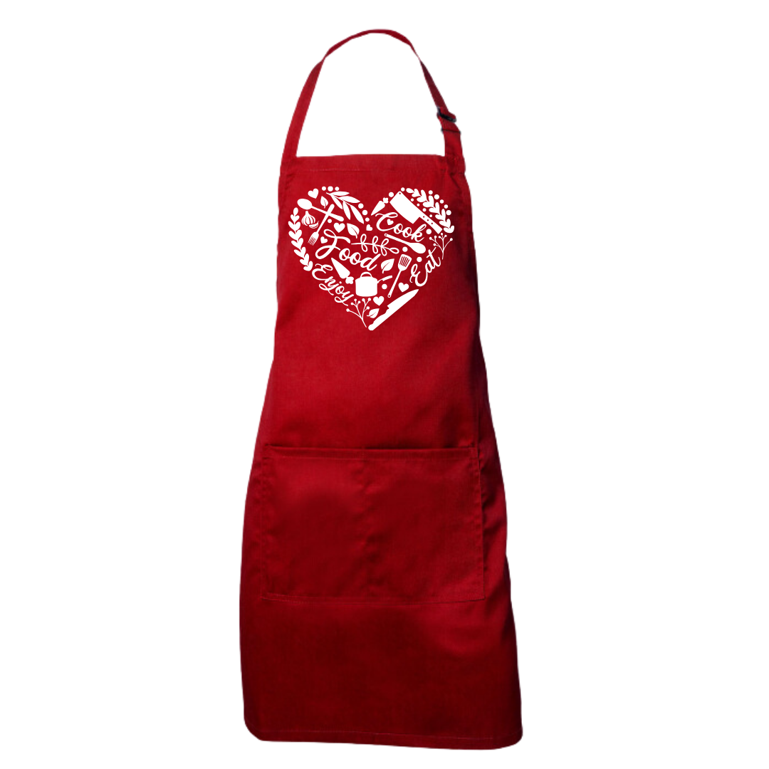 Apron:  Heart and Cooking Terms