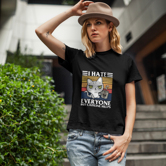 I Hate Everyone Cat T-Shirt